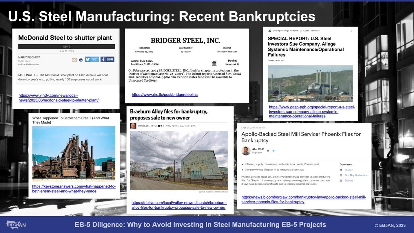 Several images of a factory plant