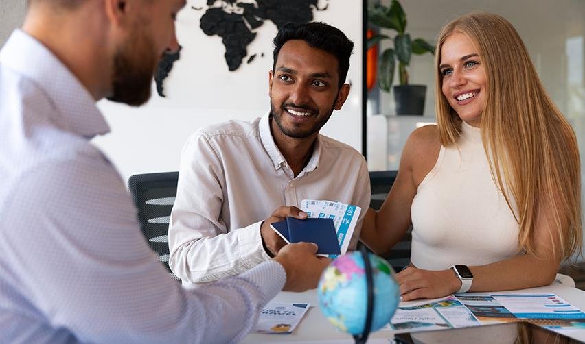 A group of foreign nationals receiving their passports after investing in the right project.
